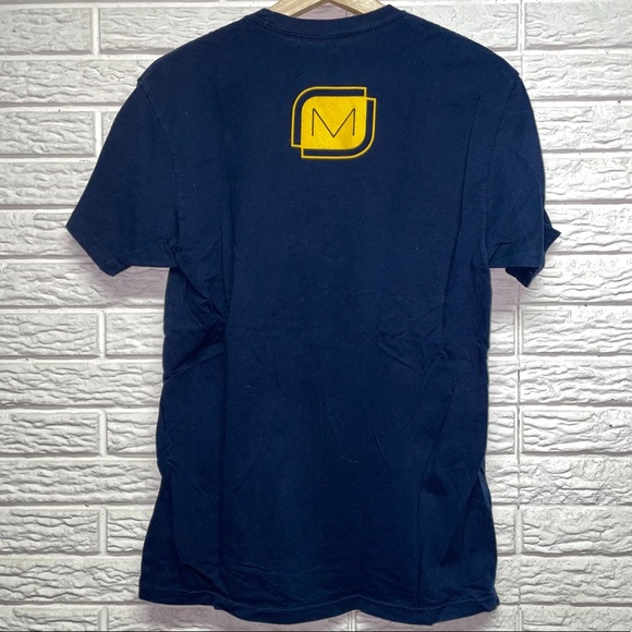 4/$24🦩 NWOT Metova Navy Blue T-Shirt Medium - Picture 3 of 3